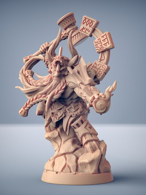 Miniatura dumlok flameseekers rpg d&d runakk forgemaster