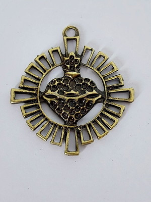 10 entremeios medalha sagrado coração de jesus ouro velho gr