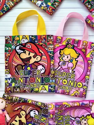 Bolsinha super mario 26x29