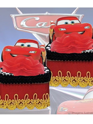 Caixinha com aplique cars