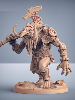 Miniatura svartwood trolls d&d svartwood troll hunter a