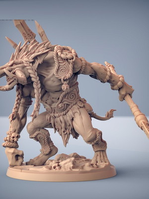 Miniatura svartwood trolls d&d svartwood troll hunter c