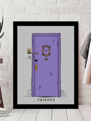 Quadro decorativo porta da monica friends séries