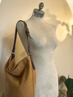 Bolsa tote aline mostarda