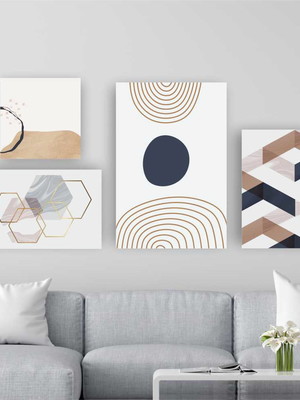 Quadro tela canvas composição vanguarda no chassi