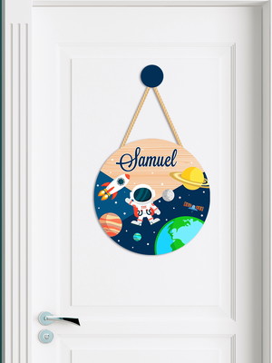 Porta maternidade astronauta personalizado