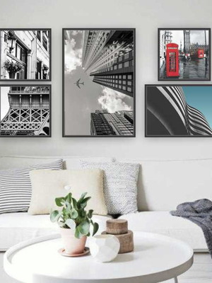 Quadro tela canvas composição 58 com moldura