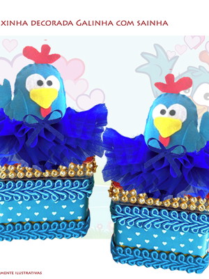Caixinhas decoradas com apliques