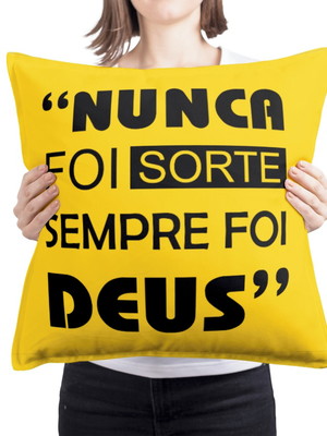 Capa de almofada frases evangelicas
