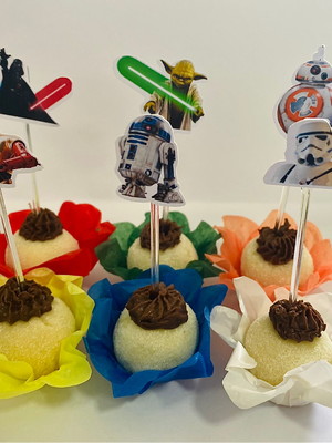 Forminhas star wars e toppers