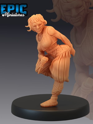 Miniatura villager collection d&d villager female jester