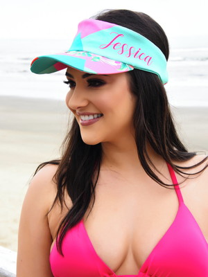 Viseira de praia personalizada - tropicália