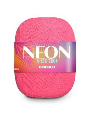 Fio neon verão círculo / pink neon / 400 metros