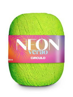 Fio neon verão círculo / verde neon / 400 metros