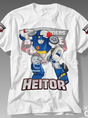 Camiseta transformers rescue bots chase personalizada