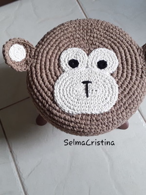 Mini puff macaquinho