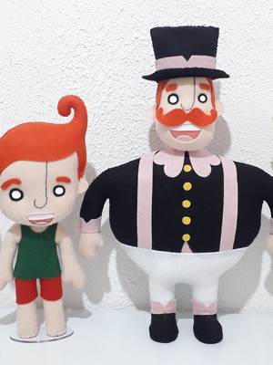 Bonecos mundo bita em feltro 4 personagens