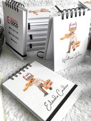 Bloco de anotações personalizado