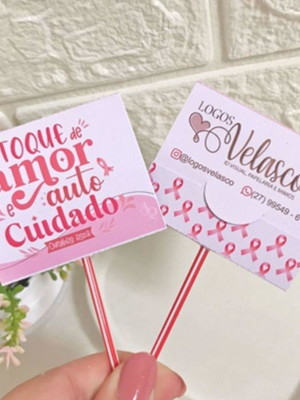 Pirulito- outubro rosa