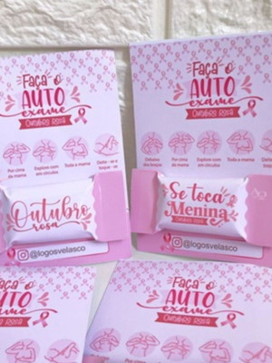 Card com balinha- outubro rosa