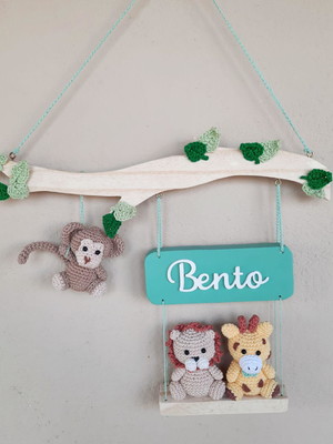 Porta maternidade safari menino