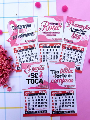 Mini calendário 2023- outubro rosa