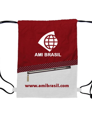 Mochila saco personalizada artesanal com zíper