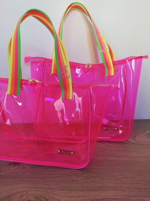 Bolsa praia infantil plástico