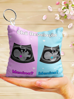 Chaveiro almofada para chá revelação