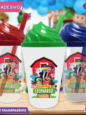 Copo chantilly personalizado fazendinha do zenon - 300 ml