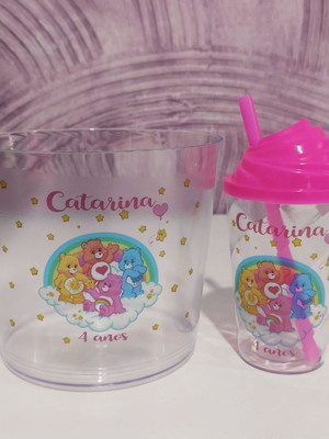 Kit pipoca com twister 300ml ursinhos carinhosos
