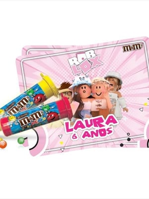 Rótulo m&ms roblox meninas