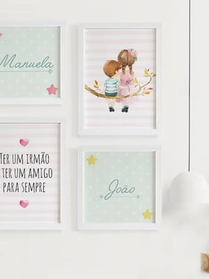 Quadros para quarto de irmãos quarto compartilhado