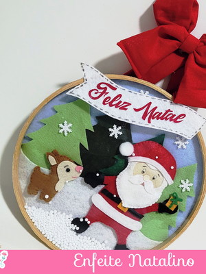 Guirlanda enfeite de porta - natal