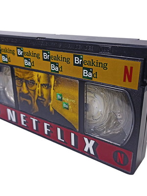 Luminária breaking bad a química do mal fita vhs decorativa