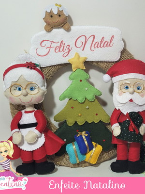 Guirlanda enfeite de porta - natal
