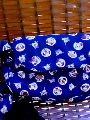 Bolsa de tecido estilo carteiro