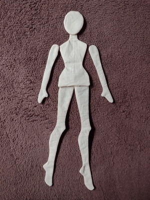 Corpo de boneca para bailarina fada meditação yoga 40 cm