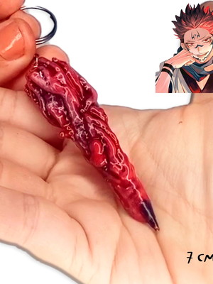 Chaveiro jujutsu kaisen ryomen sukuna dedo 7cm + brinde