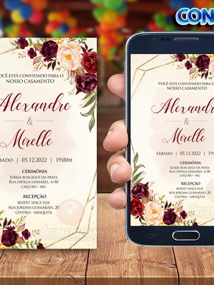 Convite digital casamento