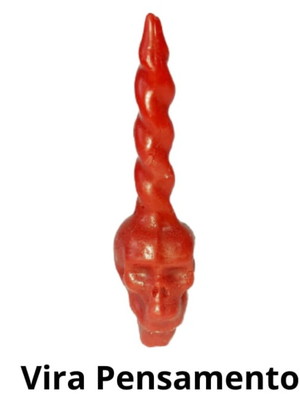 Vela de magia vira pensamento - 17cm
