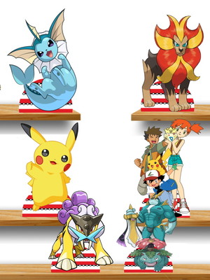 Pokemon displays kit com 10 peças
