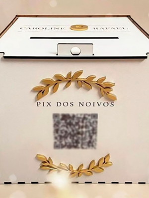 Urna pix - casamento noivos