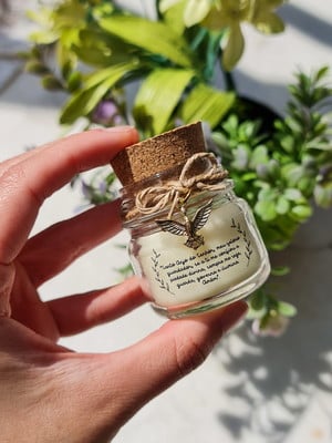 Promoção vela aromática tampa rolha e pingente divino
