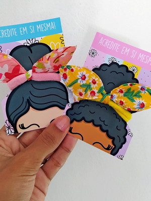 100 tags + xuxinha elástico de cabelo mimo brinde cliente