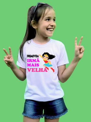 Camiseta promovida a irmã mais velha
