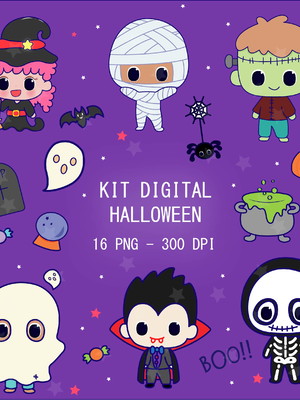 Kit digital halloween