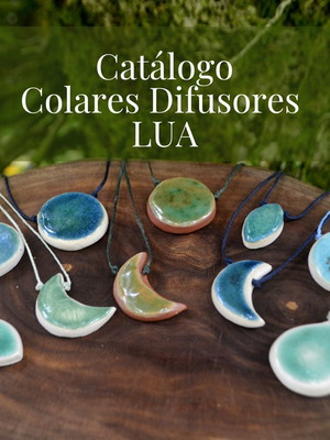 Kit com 10 peças - colares difusores cerâmica