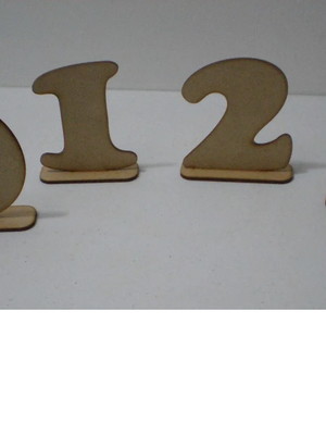 10 centro mesa numero base decoraçao festa 10 cm mdf 3mm