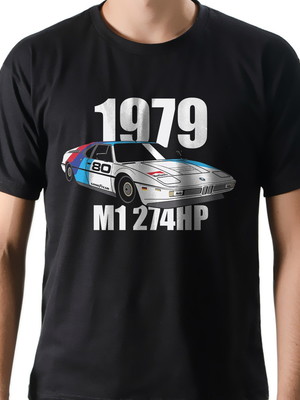 Camiseta camisa automobilismo carro bmw m1 1979